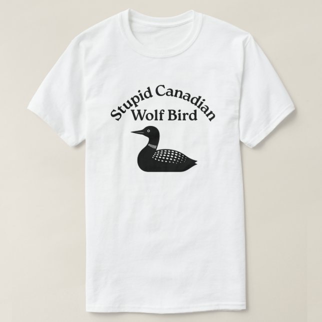 Camiseta Stupid canadian wolf bird - heated rivalry Classic (Frente do Design)