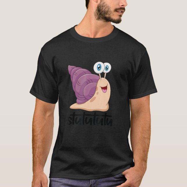 Camiseta Stututu Turbo Snail Ideia Para Homens Jovens (Frente)