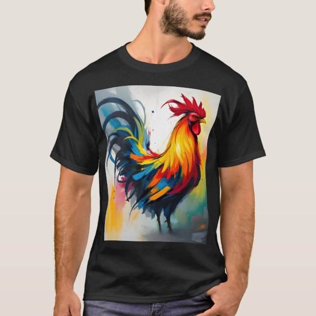 Camiseta Style Groovy Abstrato Rooster 1960 (Frente)