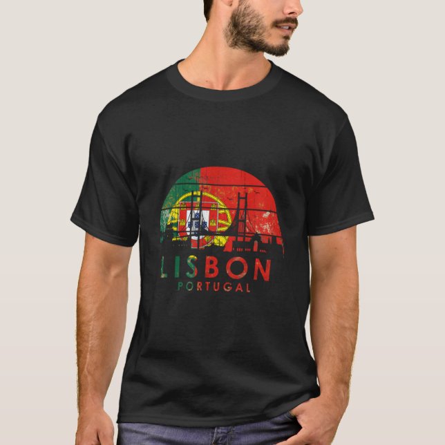Camiseta Style Landscape Capital Lisbon Portugal (Frente)