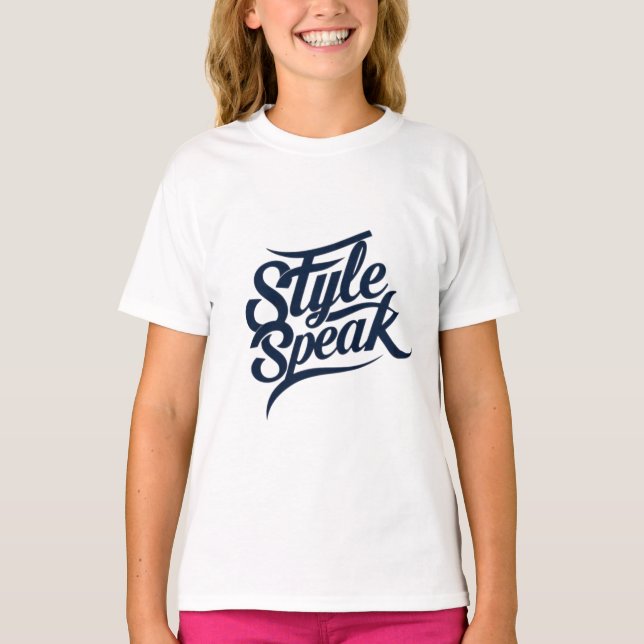 Camiseta Style Speak T-Shirts - Declarações de Moda Negra (Frente)