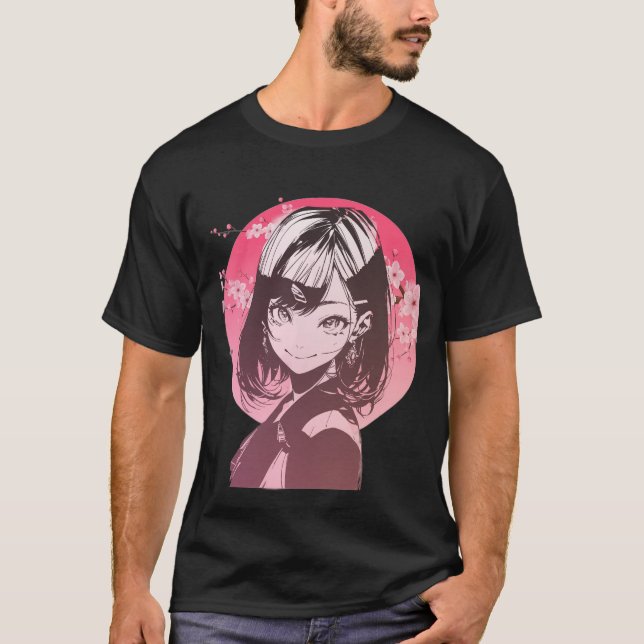 Camiseta Stylish Anime Girl (Frente)