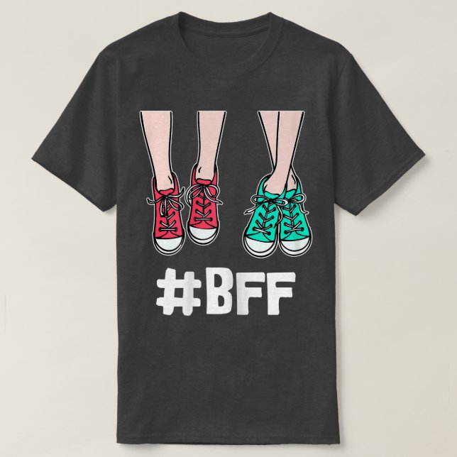 Camiseta Stylish Bff Best Partner Friend Friendship Girls  (Frente do Design)
