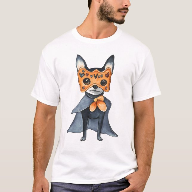 Camiseta stylish Chihuahua warrior herodog lovers (Frente)