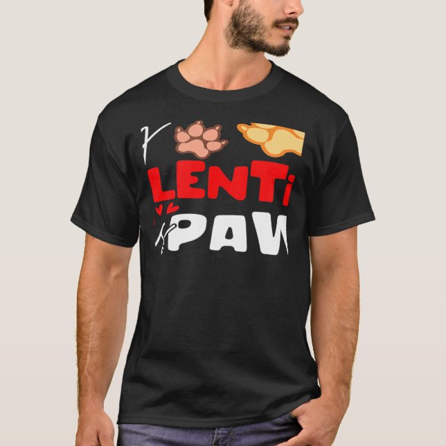 Camiseta Stylish Statement Valentine's Day Dog Partnerlook  (Frente)
