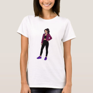 Camiseta Stylish Urban Girl Fashion Graphic Tee