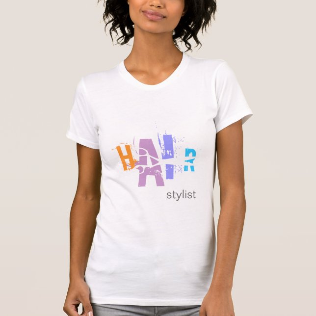 Camiseta Stylist para o cabelo (Frente)