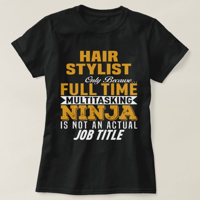 Camiseta Stylist para o cabelo (Frente do Design)