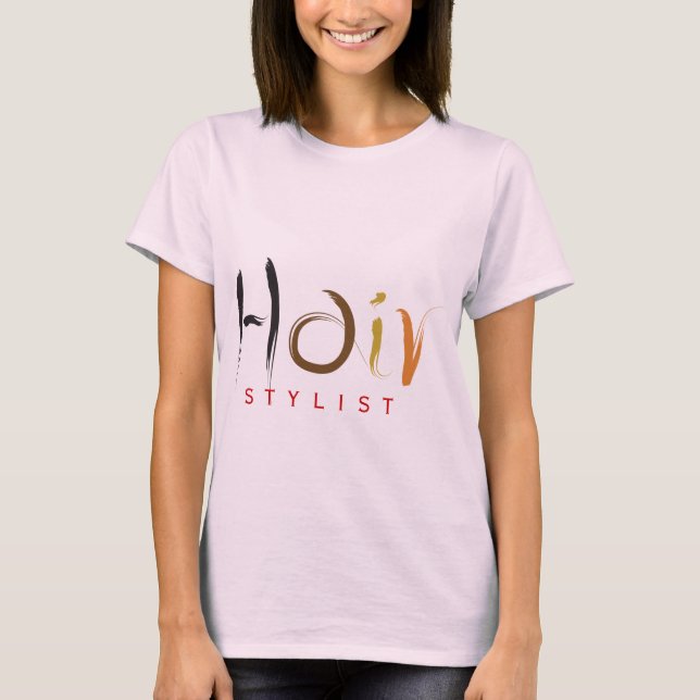 Camiseta Stylist para o cabelo (Frente)