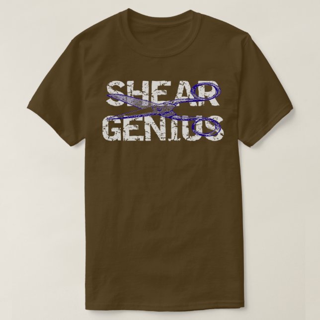 Camiseta Stylist Shear Genius Hair Dresser (Frente do Design)
