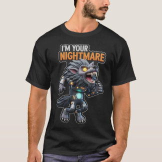 Camiseta Stylized armored werewolf with fierce expression a