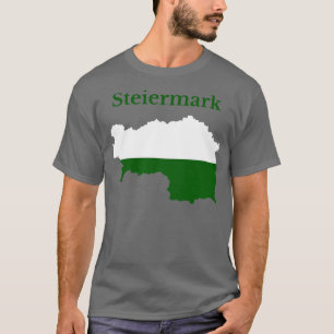 Camiseta Styria Map Flag Áustria