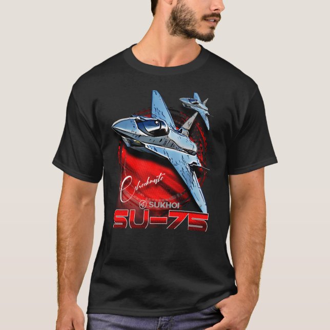 Camiseta SU-75 Aeronaves de combate furtivo à saúde (Frente)