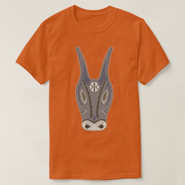 Camiseta Su Boe Mask Sardinian (Frente do Design)