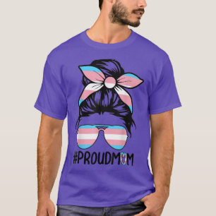 Camiseta Su Orgulho De Cabelo Mensageiro Mãe Transgênero Lg