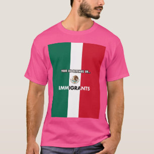 Camiseta Sua Agricultura Depende De Imigrantes Califórnia
