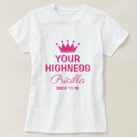 Sua Alteza, uma princesa rosa, engraçada, a noiva