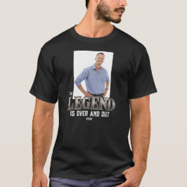 Camiseta Sua aposentadoria de legenda fotográfica