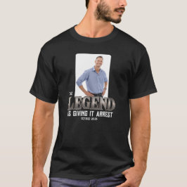Camiseta Sua aposentadoria de legenda fotográfica