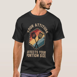 Camiseta Sua Atitude Afeta o Tamanho da Sua Porção Senhora 