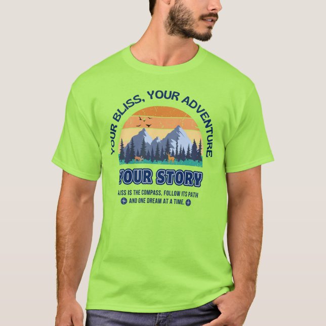 Camiseta Sua Aventura, Sua História (Frente)