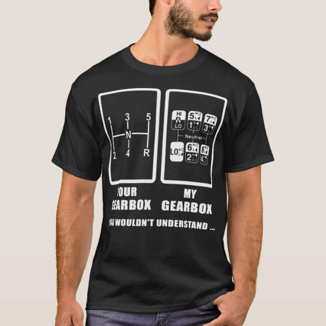 Camiseta Sua caixa de velocidades minha caixa de velocidade (Frente)