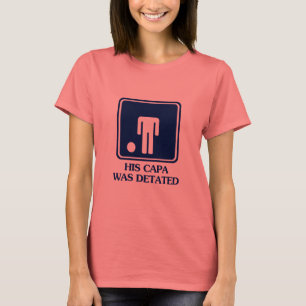 Camiseta Sua Capa foi deitada