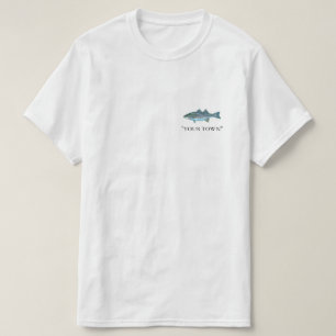 Camiseta Sua cidade ou nome Bass-Strike FISHING T-Shirt