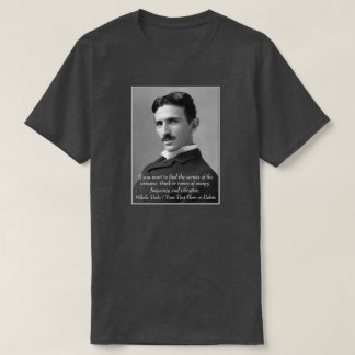Camiseta Sua Citação de Foto de Inventor de Texto/Cor Nikol