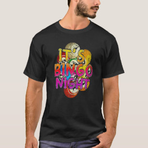 Camiseta Sua Colo de Jogadores de Bingo da Noite de Bingo