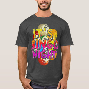 Camiseta Sua Colo de Jogadores de Bingo da Noite de Bingo