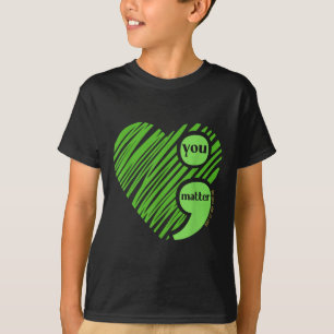 Camiseta Sua Consciência Mental Semicolon Inspiração