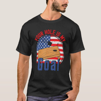 Camiseta Sua Cova É Meu Objetivo Bandeira Americana T Cornh