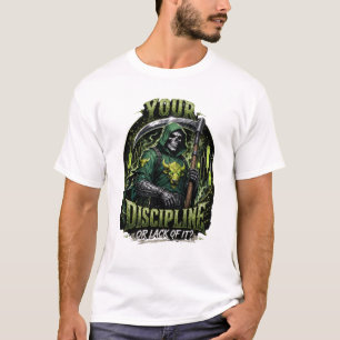 Camiseta Sua Disciplina ou a Falta Dela Ceifador Sombrio