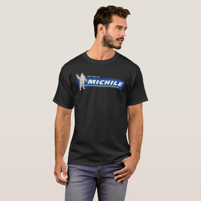 Camiseta Sua equitação no Tshirt de Michile (Frente Completa)