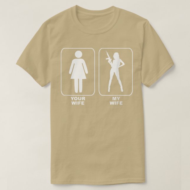Camiseta Sua Esposa Minha Esposa (Frente do Design)