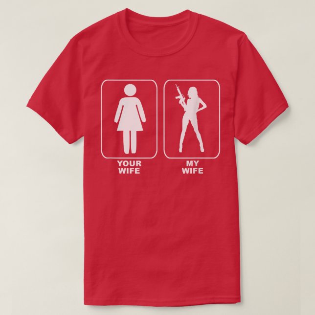 Camiseta Sua Esposa Minha Esposa (Frente do Design)