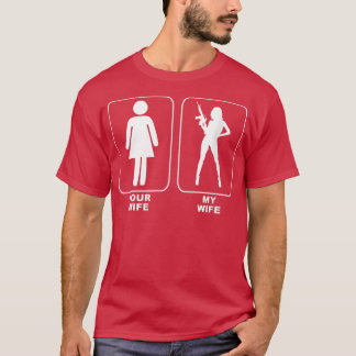Camiseta Sua Esposa Minha Esposa