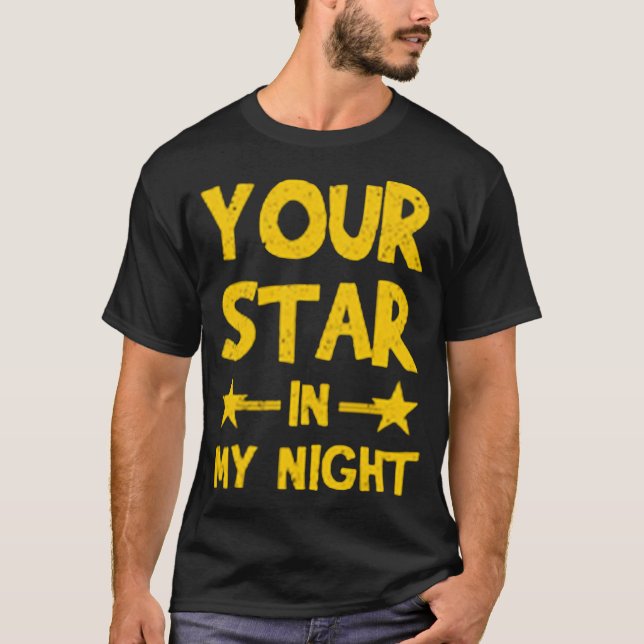 Camiseta Sua estrela na minha noite (Frente)