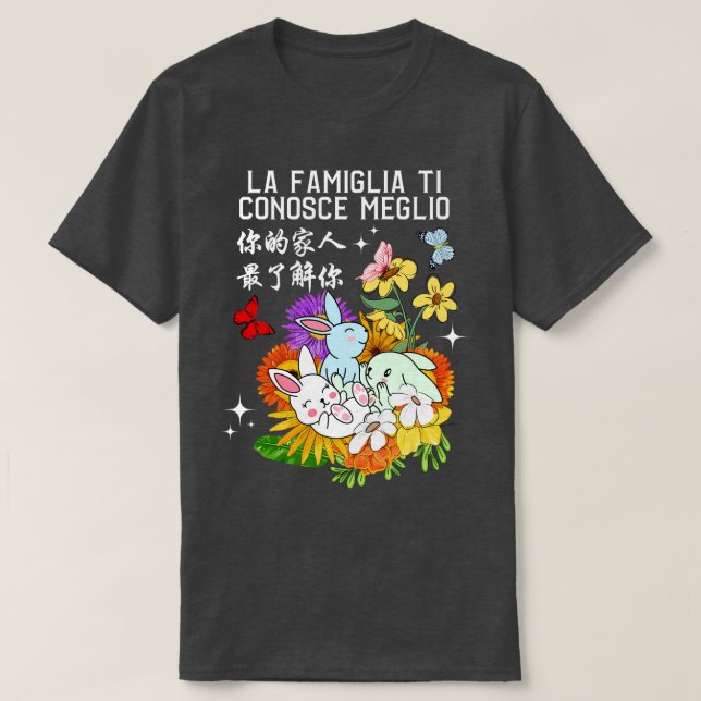 Camiseta Sua Família Conhece O Melhor Coelho Kawaii 3 (Frente do Design)