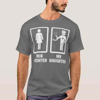 Camiseta Sua Filha Minha Filha Elétrica Orgulhosa