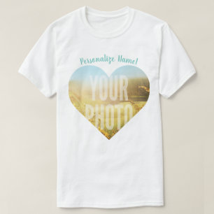 Camiseta Sua Forma de Coração de Fotos
