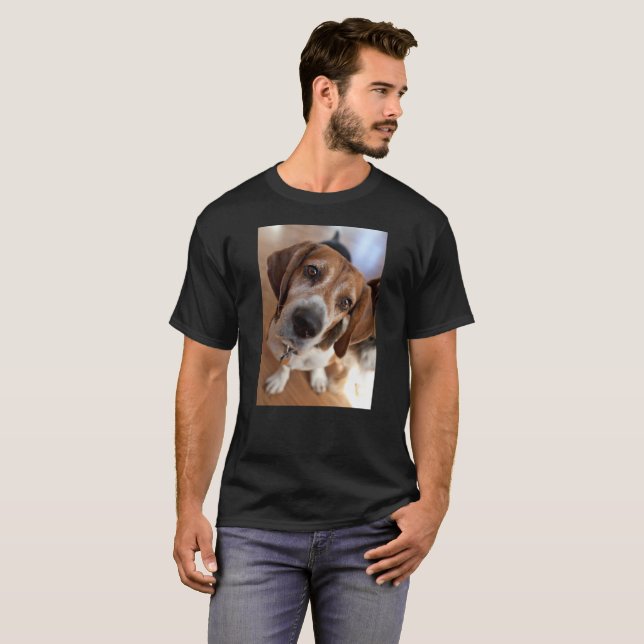 Camiseta Sua foto personalizada de cachorro-da-papoila (Frente Completa)