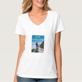 Camiseta Sua Foto Personalizada, Sua Imagem Aqui Mostra, Pe