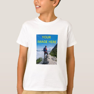 Camiseta Sua Foto Personalizada, Sua Imagem Aqui Mostra, Pe