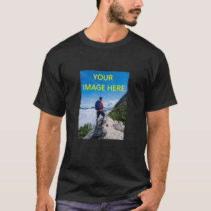 Camiseta Sua Foto Personalizada, Sua Imagem Aqui Mostra, Pe