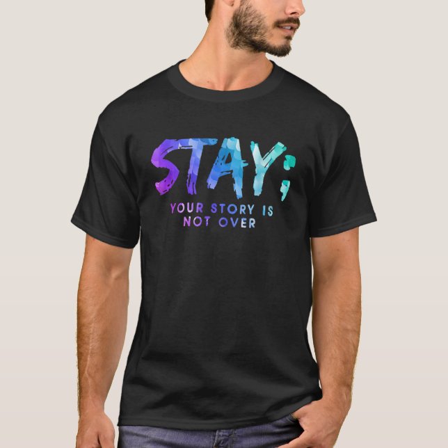 Camiseta Sua História Não Acabou De Estar Prevenção Suicida (Frente)