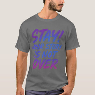 Camiseta Sua História Não Terminou Tipografia