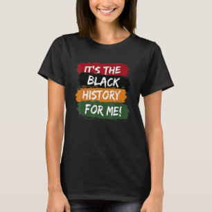 Camiseta Sua História Negra Para Mim Homens Do Orgulho Afri