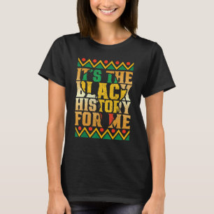 Camiseta Sua História Negra Para Mim Homens Do Orgulho Afri